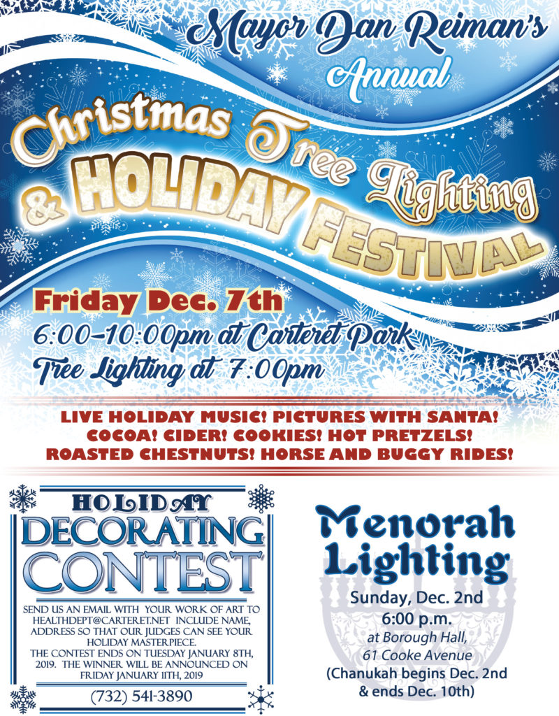 Christmas Festival Tree Lighting at Carteret  Park